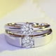 thumbnail image 5 of Anillos para mujer, regalos para mujer, anillos de pareja con piedras preciosas, anillos de tamaño ajustable, anillos elegantes para hombre y mujer, regalos para situaciones especiales, anillos con pi, 5 of 5