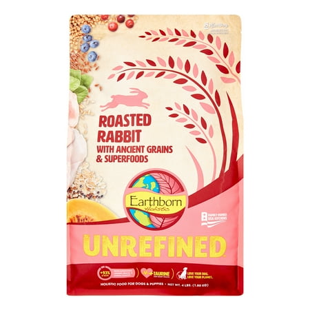 UPC: 0034846560008 | Earthborn Holistic Unrefined Rabbit with Ancient Grains Dry Dog Food 4 lb