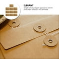 thumbnail image 6 of Troglfold Kraft Paper Envelope 10Pcs Kraft Paper File Envelope Document Storage Bag File String Pocket Postcard Envelope,6.69"X4.53"X0.04", 6 of 10