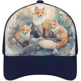 thumbnail image 1 of Watercolor Fox Baseball Cap Classic Golf Cap Soft Dad Hat Multicolor Adjustable Low Profile Hat Unisex, 1 of 6