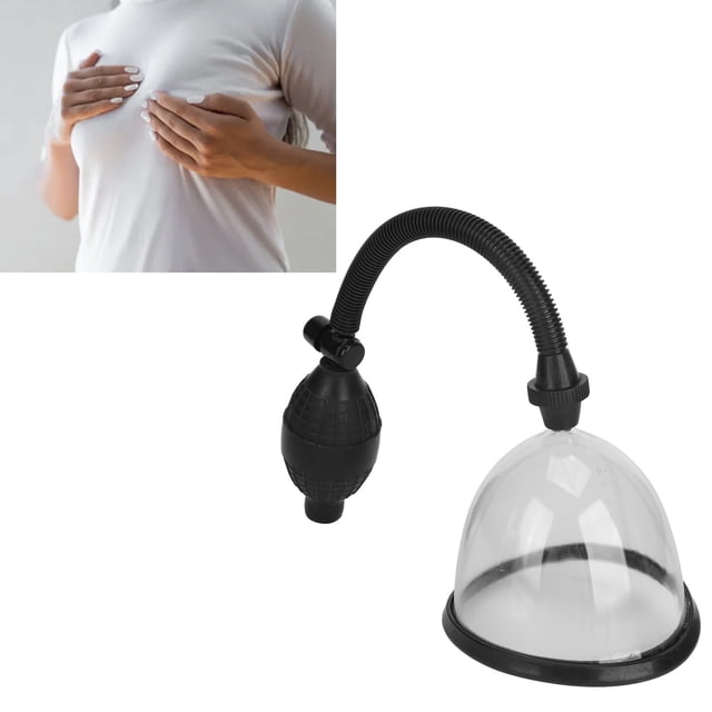 Juego De Ventosas De Vacío Para El Pecho, Bomba De Ventosas De Mano Negra Segura, Ajuste Manual, Previene La Flacidez, Reduce La Caída Para Mujeres En El Hogar