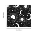 thumbnail image 3 of Honeii Crescent and Stars print Tapestry for Bedroom, Tapestry Wall Tapestry Aesthetic, Room Decor Classroom Tapestries for Living Room Dorm Room 51" X 60", 3 of 6