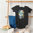 thumbnail image 4 of Smurfette Peace Love Flower Power Bodysuit Jumper Girls Infant Baby Brisco Brands NB, 4 of 6