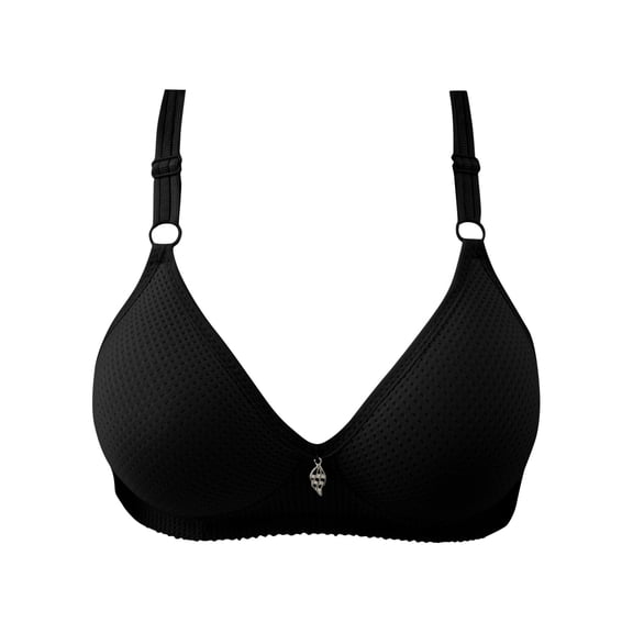 Wireless Seamless Bra for Women Non Padded Lightweight Soft Fabric Adjustable Straps Everyday Comfort Support
