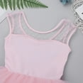 thumbnail image 2 of iiniim Kids Girls Ballet Leotard Dancewear Sleeveless Mesh Splice Layered Tulle Tutu Dress Gymnastics Dance Skirt, 2 of 7