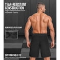 thumbnail image 3 of Exxact Sports MMA Shorts, IBJJF Ranked No Gi BJJ Jiu Jitsu Shorts for Men, Boxing, Cross Training & Grappling Shorts (Black, AS), 3 of 7