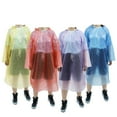 thumbnail image 2 of 10Pcs Disposable Rain Ponchos Waterproof Plastic Raincoats, 2 of 7