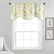 Lush Decor Royal Garden Valance - Yellow Gray