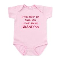 CafePress - Cute Grandma Infant Bodysuit - Baby Light Bodysuit, Size Newborn - 24 Months