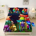 thumbnail image 4 of Bed Sheets Twin Size,Bedding Set Fitted Sheet for Kids Boys Girls Teens Room Decor,1 Fitted Sheet + 1 Flat Sheet + 1 Pillow Case, 4 of 5