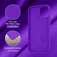 thumbnail image 5 of Designed for iPhone 12 Case, Designed for iPhone 12 Pro Case, Silicone Shockproof Phone Case with [Soft Anti-Scratch Microfiber Lining] 6.1 inch,Neon Purple, 5 of 13