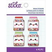 Sticko Resin Sticker-Small Sprinkles Jar, 4/Pkg