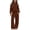 #A02-Brown, variant on Abcomgle Girls Two Piece Sets Size 7-8 Athletic Oversized Long Sleeve Girls Hoodie and Wide Leg Sweatpants Hooded Kids Tracksuit Girls