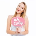 thumbnail image 3 of Big Dot of Happiness Hello Little One - Pink and Gold - Girl Baby Shower Photo Booth Props Kit - 20 Count, 3 of 6