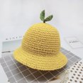 thumbnail image 2 of Sombrero HUOGUO Summer Baby Cartoon de paja transpirable para niños, 2 of 3