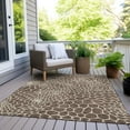 thumbnail image 6 of Addison Rugs Chantille Indoor/Outdoor Transitional Geometric Brown Washable Rectangle Rug, 3' x 5', 6 of 6