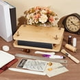 thumbnail image 5 of 1 Box Book Binding Kits Bookbinding Supplies Book Binding Starter Tool Set with Wooden Book Press Tool Cotton Cloth Fabric Ruler Thimble Needle Thread for Book Sewing Supplies DIY Bookbinding Craft, 5 of 6