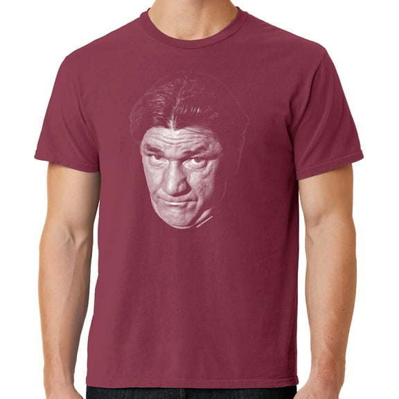Mens Shemp Howard Face Three 3 Stooges Tee Shirt, Large Merlot