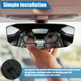 thumbnail image 4 of Ikoopy Rear View Mirror Clear Interior Rearview Mirror Adjustable Auto Safety Rearview Mirror Anti-Glare Wide Angle Convex Rear View Mirror Reduce Blind Spots for Most Cars SUVs Trucks, 4 of 9