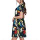 thumbnail image 2 of Disketp Parrot para Vestido de Manga Corta para Mujeres, Vestidos de Verano para Mujeres, Casual y Holgado para la Playa, 2 of 6