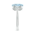 thumbnail image 2 of ANGARA Natural Oval Solitaire 2.2 ct Aquamarine Engagement Ring in 925 Sterling Silver for Women (Size-10x8mm) | March Birthstone, Anniversary, Jewelry Gift for Women | Natural Aquamarine Ring, 2 of 7
