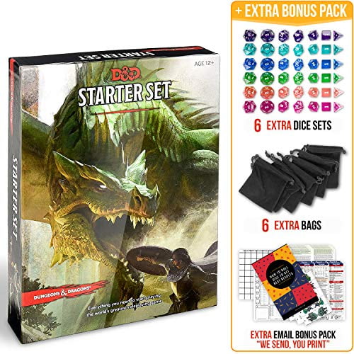 Ten cuidado Desgracia Lustre Dungeons and Dragons 5th Edition Starter Set with DND Dice and Complete  Printable Starter Kit - Popular DND Rolling Board Game Fifth Edition - D&D  5e | Walmart Canada