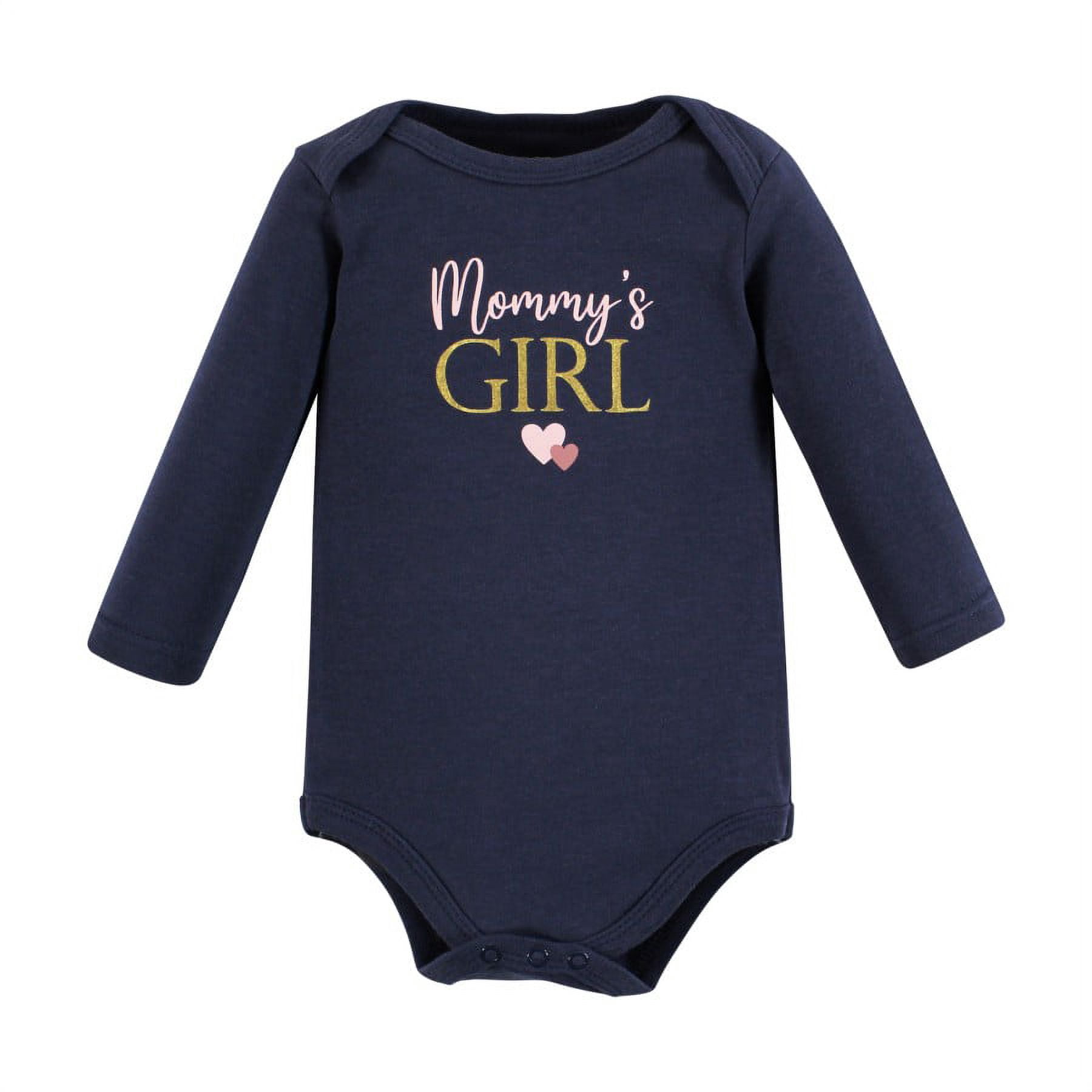 Hudson Baby Cotton Long-Sleeve Bodysuits, 3-Pack, Newborn- 24 Months