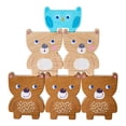 thumbnail image 6 of HABA Forest Friends Wooden Stacking Toy - Montessori Sorting Game & Shape Sorter for Toddlers - Educational Wooden Blocks for Preschool Learning, 6 of 8