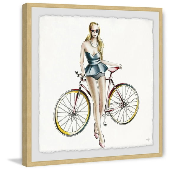 Bicycle Beauty Framed Painting Print