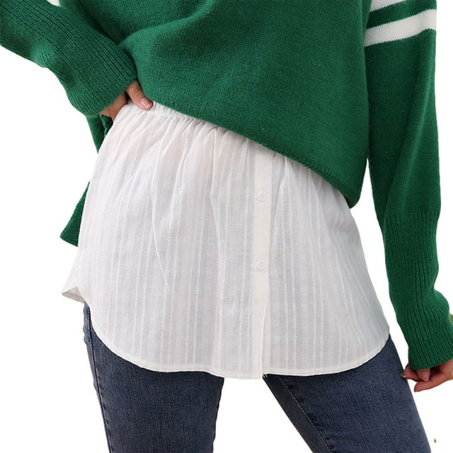 ITFABS Hoodie Hole High-Waist Side Spilt Slimming Party Ripped Unisex Skirt