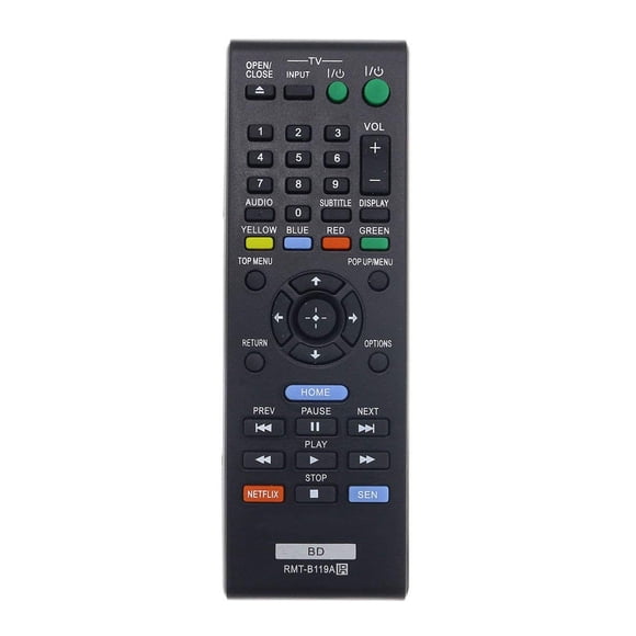 Mando a distancia Sony RMT-B119A para reproductor de DVD Blu-Ray