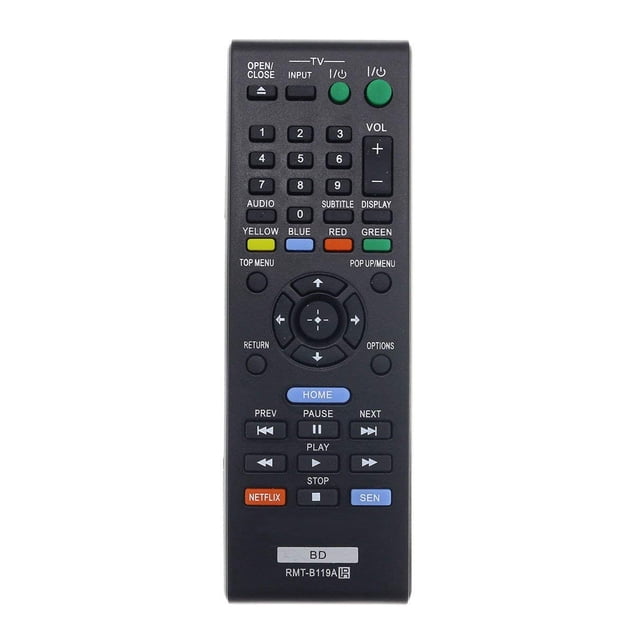 Mando a distancia Sony RMT-B119A para reproductor de DVD Blu-Ray