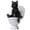 Black, variant on On Toilet Statue Landscape Figurine Miniatures Ornament Home Decorations Resin Cartoon Figurines Figurine