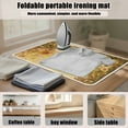 thumbnail image 6 of ZIATUBLES Sunflower Butterfly Print Foldable Ironing Pad Blanket Lightweight Portable Travel Mat Ironing Board Alternative Cover for Apartment, RV, Laundry, 31.5" x 19.6", 6 of 7
