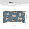 thumbnail image 4 of Easygdp French Bulldog Yoga Envelope Closure Pillowcase - 20x36in, Queen Pillowcase, Breathable, Stain-Resistant, Wrinkle-Free, 4 of 9