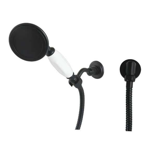 Kingston Brass KX10200BE Vintage Hand Shower Kit, Matte Black