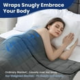 thumbnail image 5 of JUSTLET Weighted Blanket for Adults, Soft and Breathable Heavy Blanket with Premium Glass Breads , Prefect for Most People's Body, Easy Care, 25 lbs 80"x87" , Grey, 5 of 9