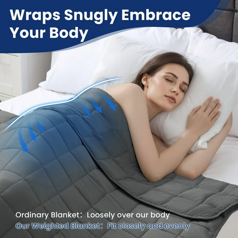 JUSTLET Weighted Blanket for Adults, Soft and Breathable Heavy