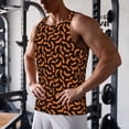 thumbnail image 5 of Pofeuu Halloween Bat Print Men's Workout Tank Tops Sleeveless Muscle Gym Shirt Quick Dry-4X-Large, 5 of 7