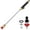 Black, variant on High Pressure Washer Wand for Garden Hose Hydro Jet High-Pressure Washer Tools with 2 Nozzles Heavy-Duty Metal Hose Nozzle Multi-Purpose Pressure Washer Tool for Car Garden Yard