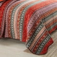 thumbnail image 4 of Colcha de algodón en la cama, manta de cama de dos piezas, colchas y cobertores de estilo bohemio, colchón, 3 uds., 4 of 5