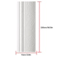thumbnail image 3 of Adhesivo de pared autoadhesivo 3D, papel tapiz lavable a prueba de choques, decoración de pared de Wainscot, blanco Advancent HA7146-01B, 3 of 6