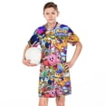 thumbnail image 6 of Boys Kirby Short Sleeve Mesh T-Shirt And Shorts Outfit Set Summer Clothes Set for Kids, 6 of 7