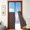 Brown, variant on YEAHOME Magnetic Thermal Insulated Door Curtain, Fits 30" x 78" Door, Insulated Door Cover with Clear Window, Hands-Free Self-Closing for Pets, Block Draft