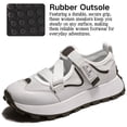 thumbnail image 3 of CHICVOMEY Women's Sneakers Platform Casual Sneakers - Crossover Velcro Straps Slip-On Walking Shoes with Arch Support - Breathable Non-Slip Retro Fashion Sneakers for Daily Travel, 3 of 6