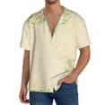 thumbnail image 3 of KLL Flower Print Men's Shirt Short Sleeve Button Down Summer Cuba Beach Shirts- Medium, 3 of 7