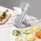 thumbnail image 3 of Cocina, Cortador De Verduras Manual De Acero Inoxidable Rallador Multifunción Con Contenedor, Rebanador De Frutas, Carne Congelada, Accesorios De Cocina, Rebanador De Patatas, 3 of 5
