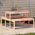 thumbnail image 1 of vidaXL Picnic Table 110x134x75 cm Solid Wood Douglas, 1 of 5