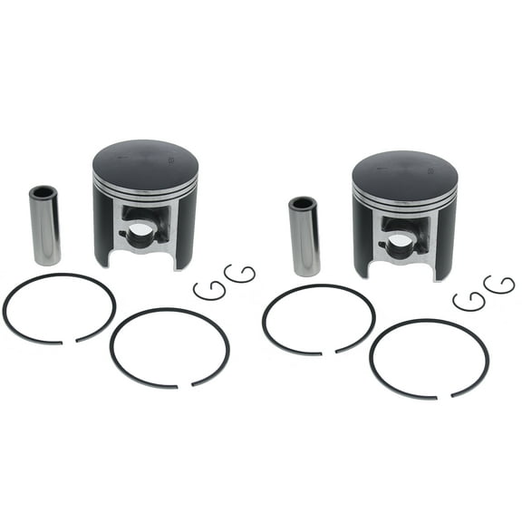 1991 1992 Yamaha Exciter II 570 EX570 Piston Kit x2 0.20" O/S Teflon Coated