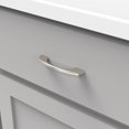 thumbnail image 3 of Hickory Hardware P3370-14 3 In. and 96mm Greenwich Bright Nickel Cabinet Pull, 3 of 5